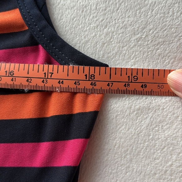 Roz & Ali Pink and Orange Sleeveless Maxi Dress - Picture 6 of 8